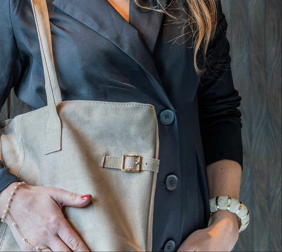 City Suede Schoudertas