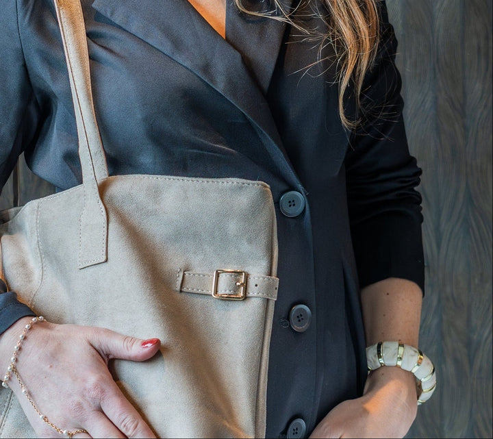 City Suede Schoudertas