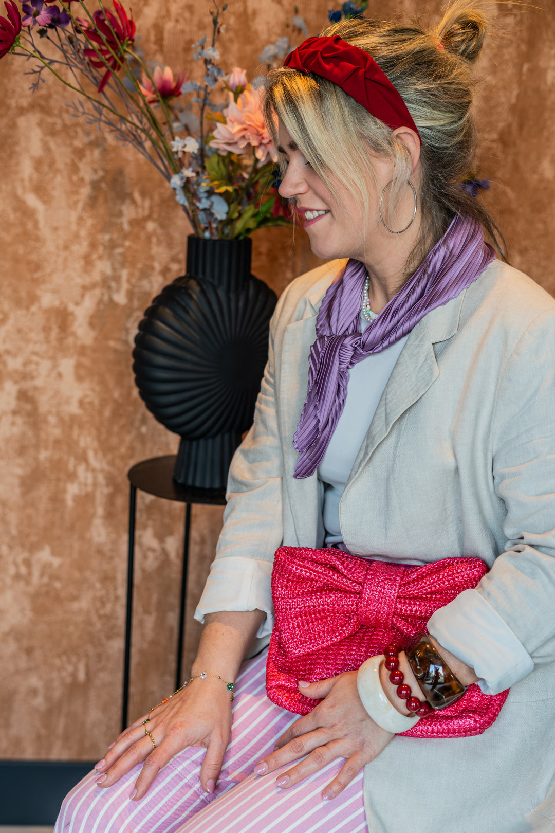 Roze Strik Handtas