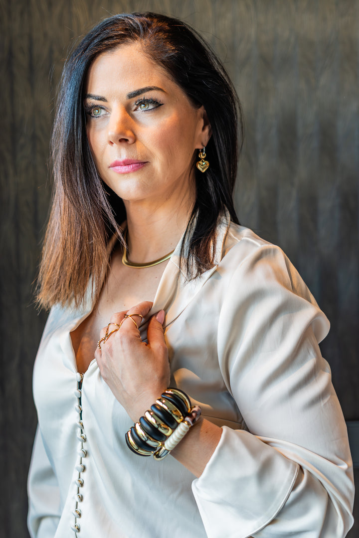 Midnight Gold Armband