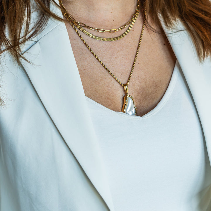 Classic Link Chain Ketting – 18k Verguld