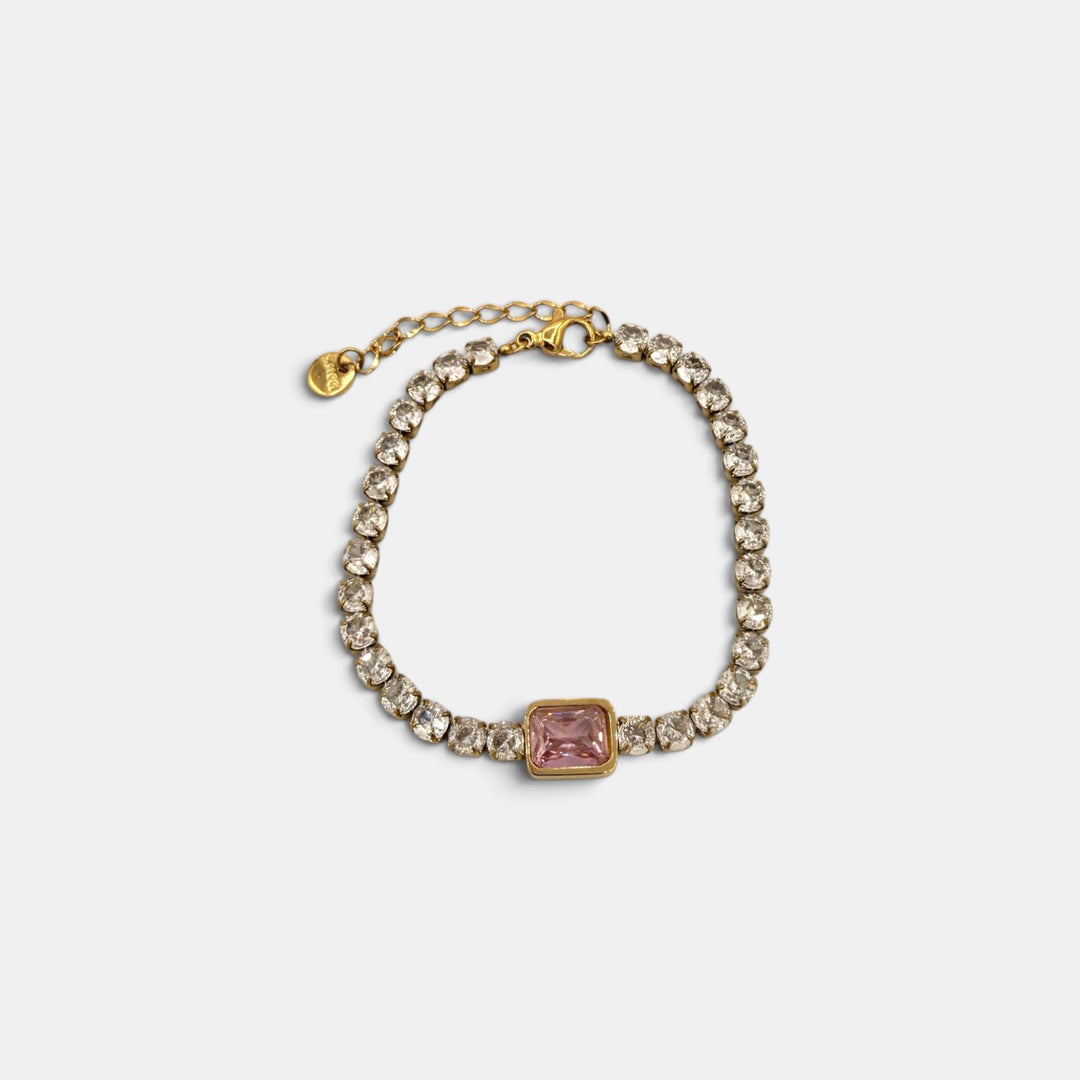 Blush Statement Armband - 18k goud verguld