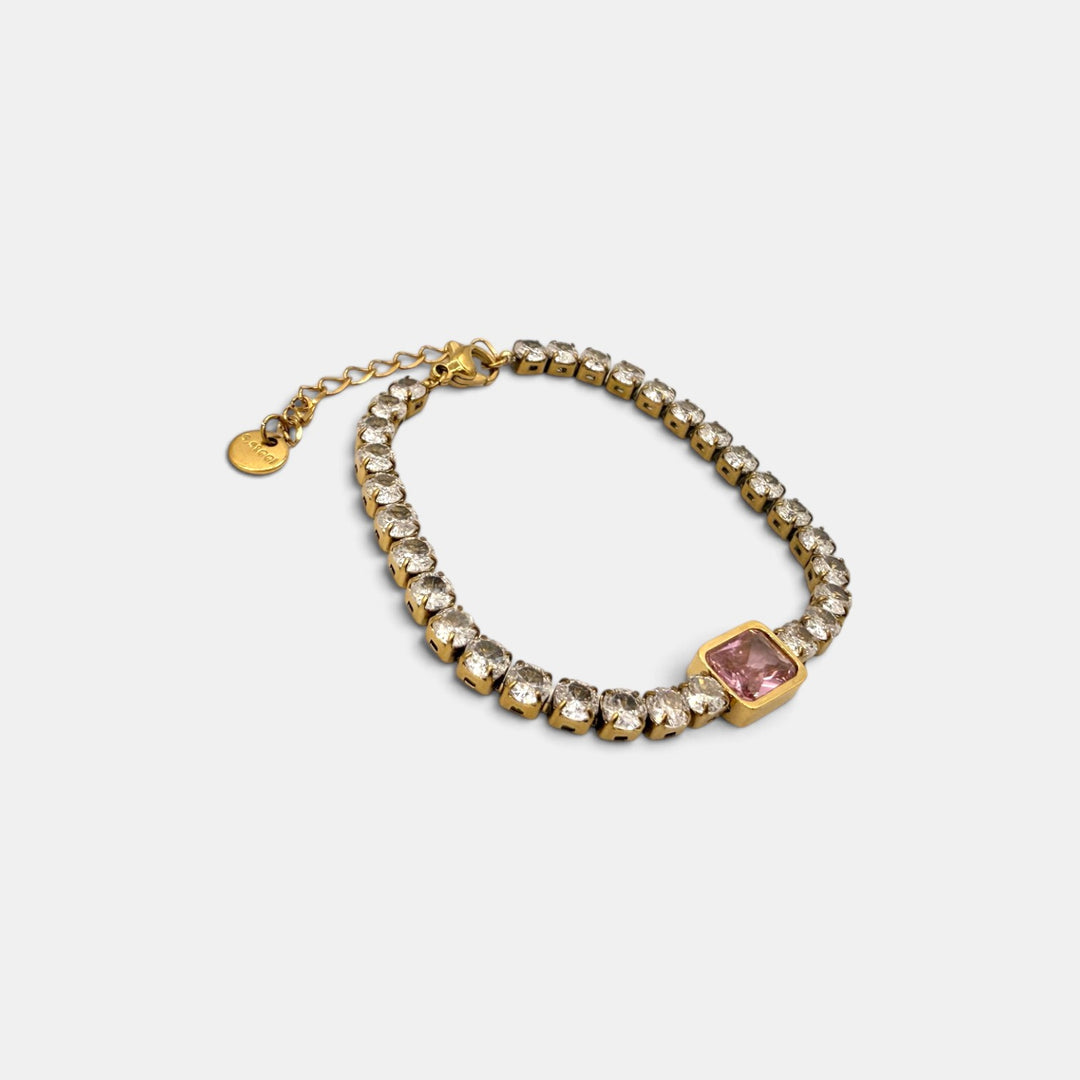 Blush Statement Armband - 18k goud verguld