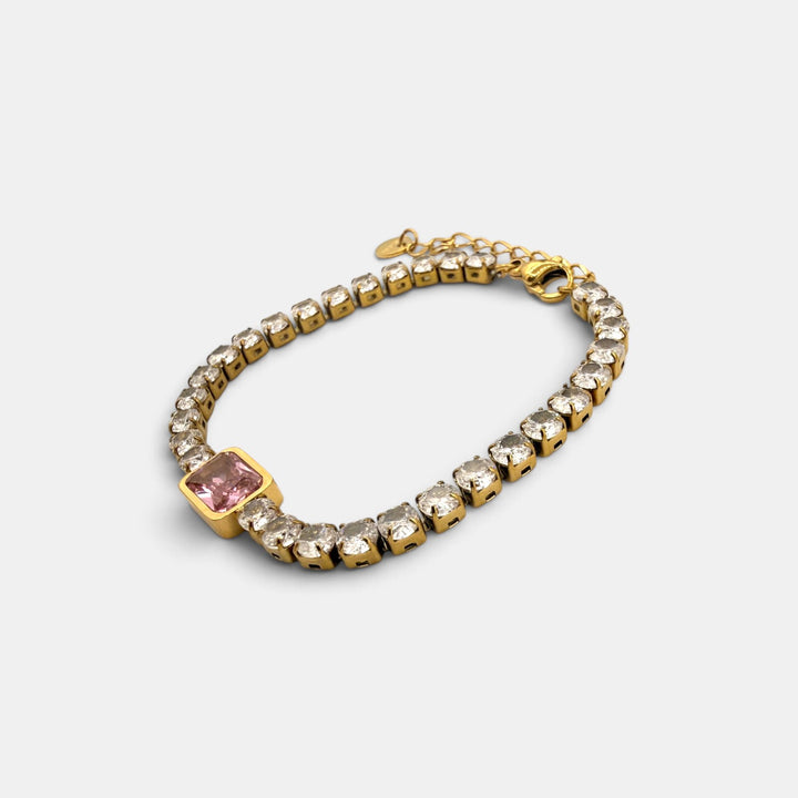Blush Statement Armband - 18k goud verguld