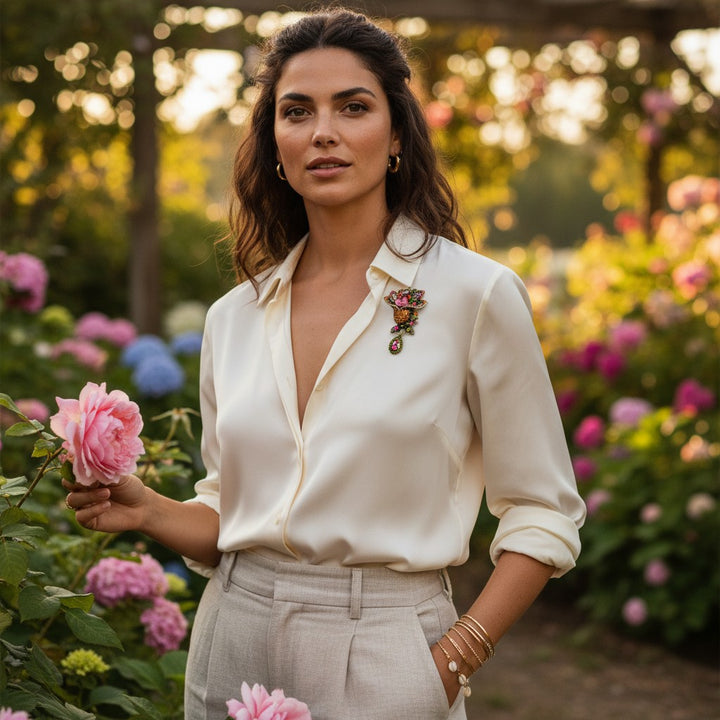 Royal Rhinestone Broche