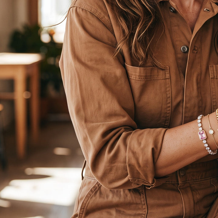 Blush Statement Armband - 18k goud verguld