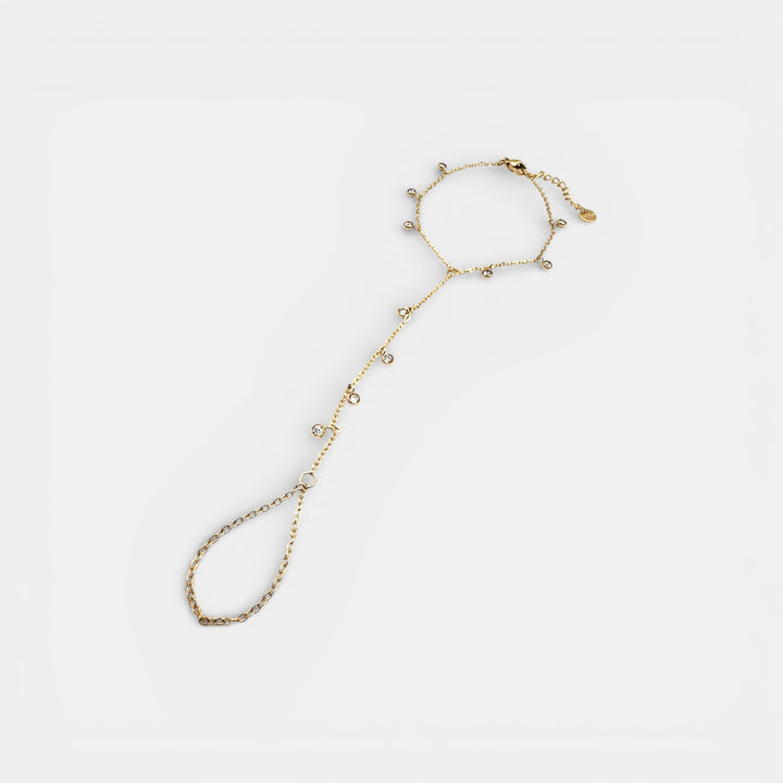 Zircon Sea Enkelketting – 18k Verguld