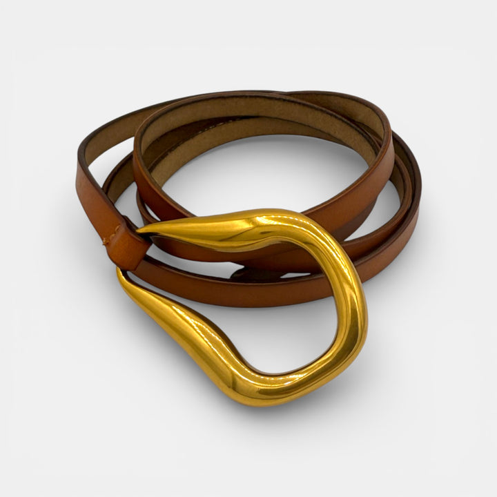 Elegant Cowhide Tailleriem