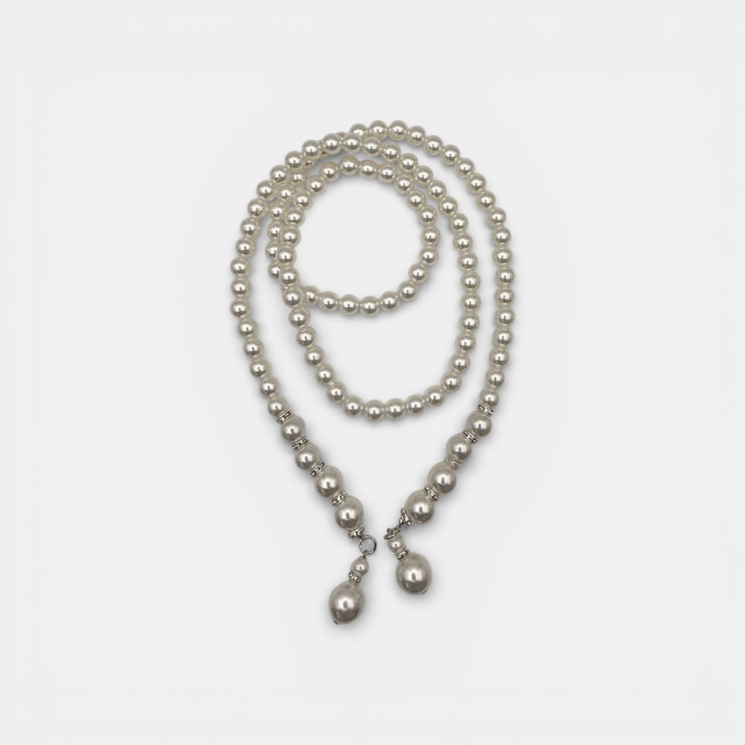 Silver Sweet Pearl Stretch Tailleriem