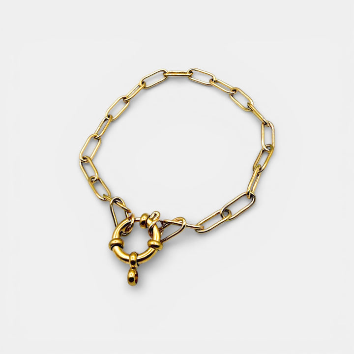 Cable Chain Armband – 18k Verguld