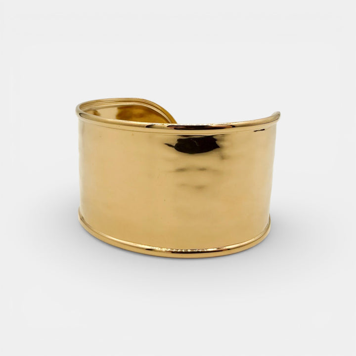 Gold Cuff Wave Armband – 18k Verguld