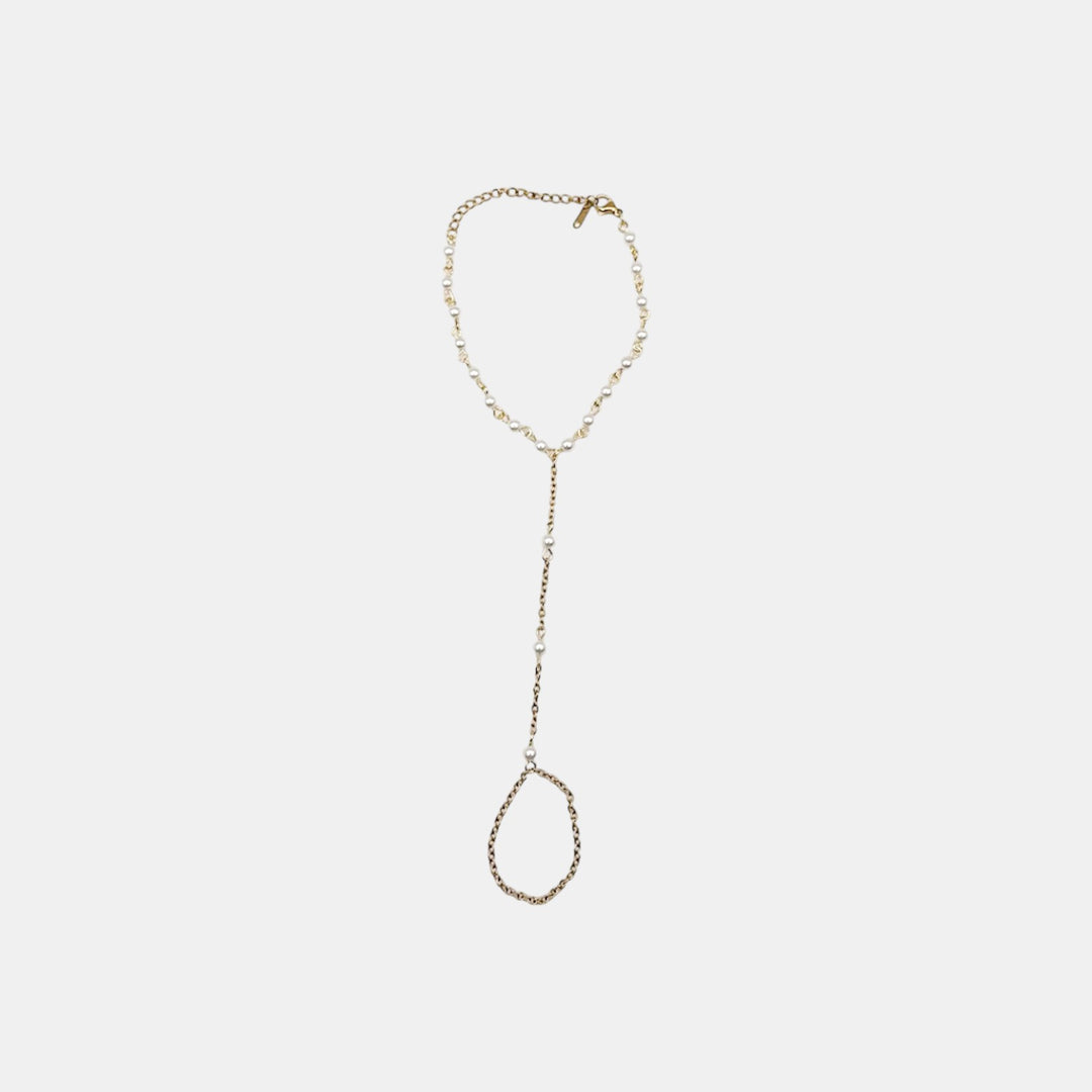 Pearl Stackable Handketting – 18k Verguld