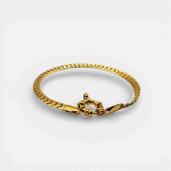 Snake Chain Armband – 18k Verguld