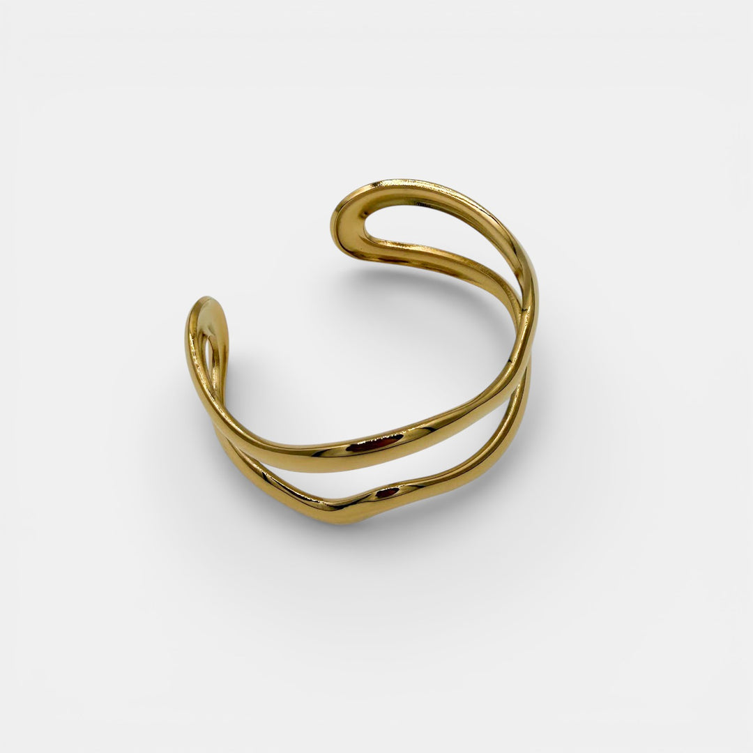 Wave Armband – 18k Goud Verguld