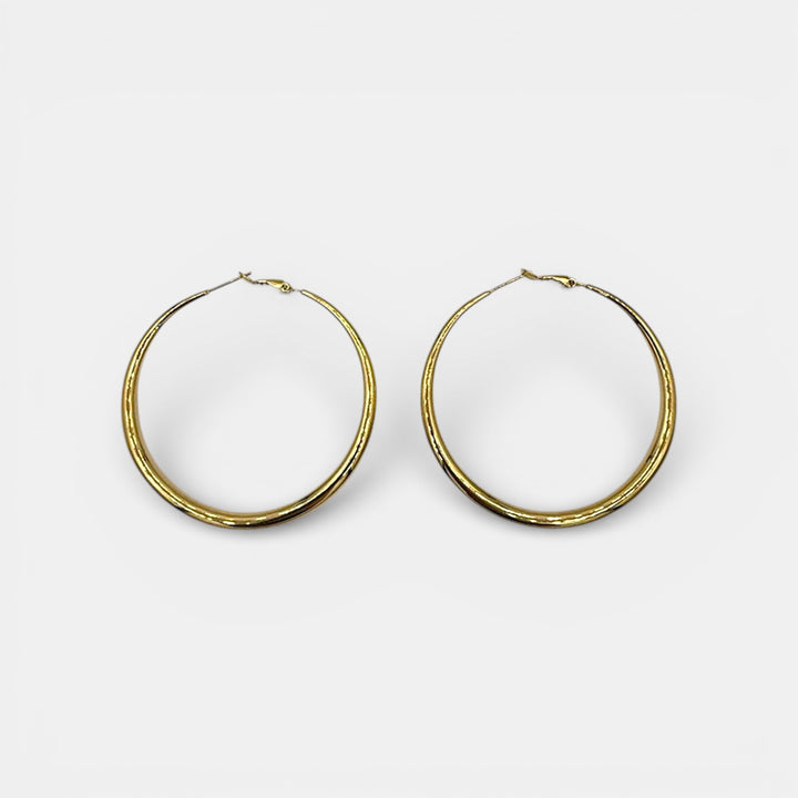 Golden Halo Hollow Oorbellen – 18k Verguld