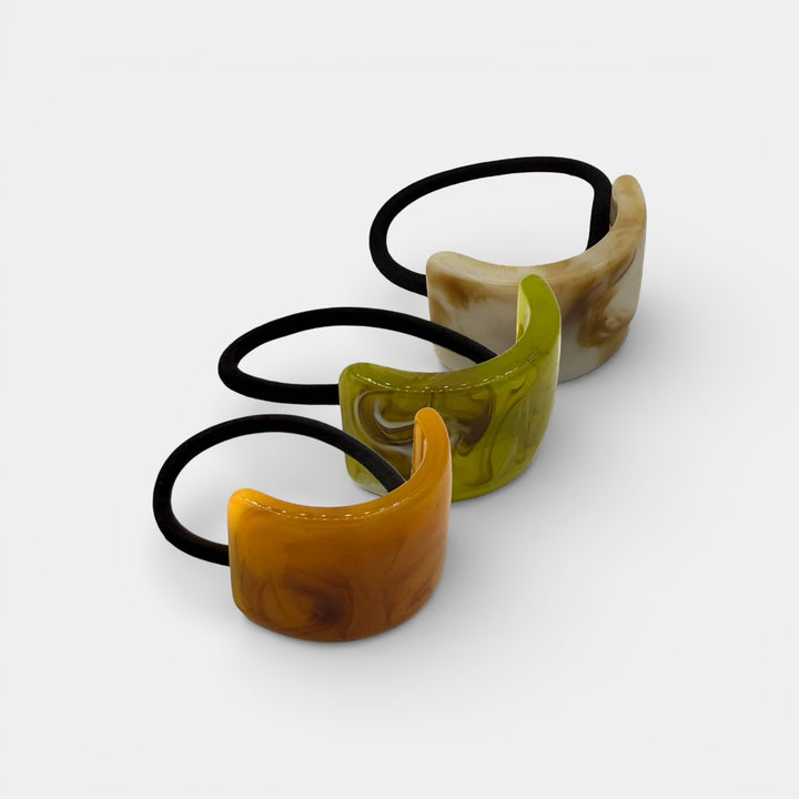 Crystal Clear Acrylic Haarelastiek Set