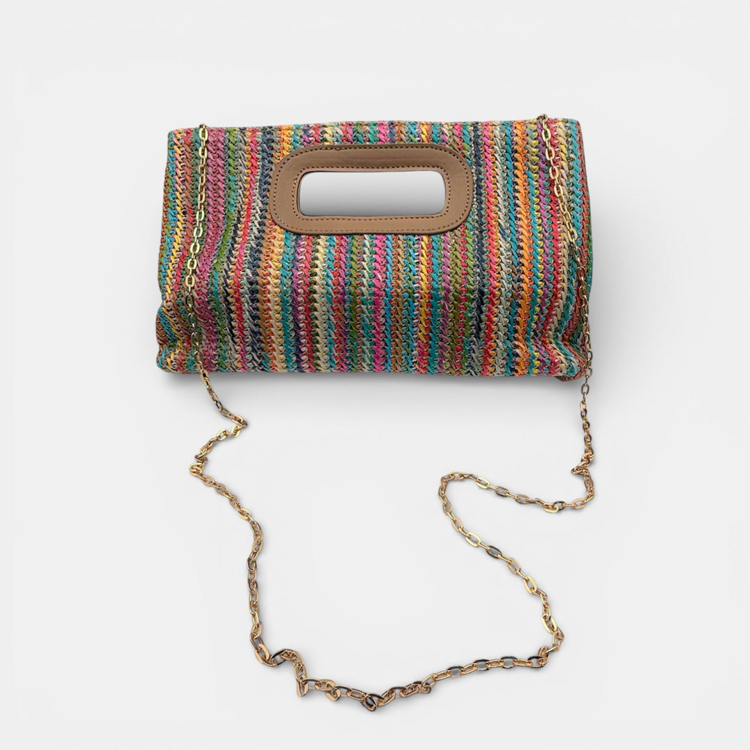 Retro Woven Crossbody Handtas