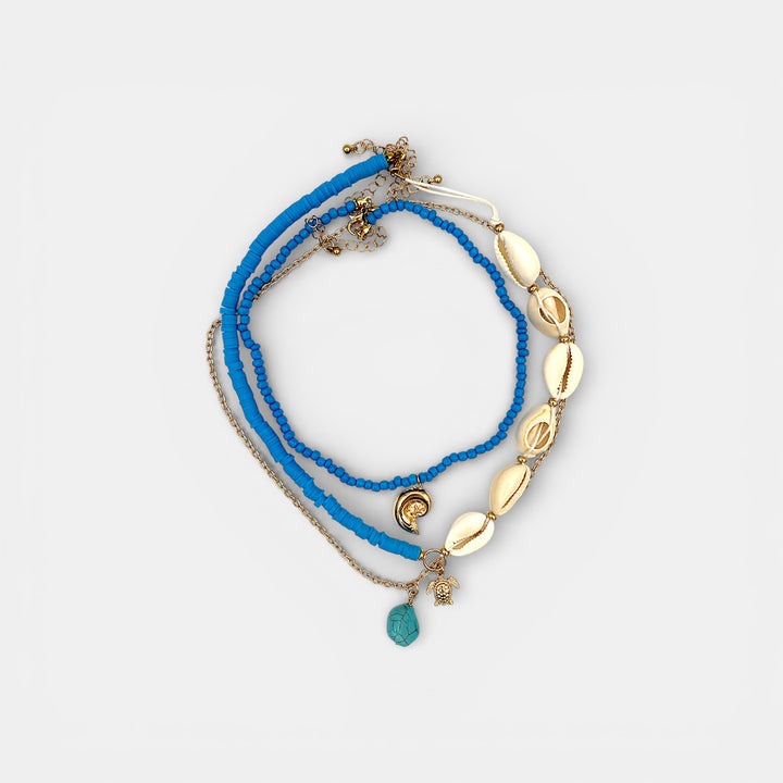 Blue Ocean Shell Ketting