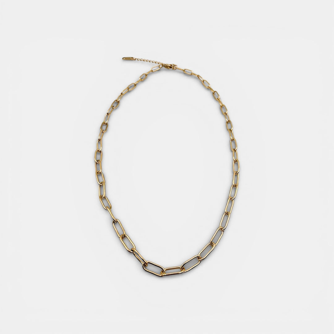 Classic Link Chain Ketting – 18k Verguld
