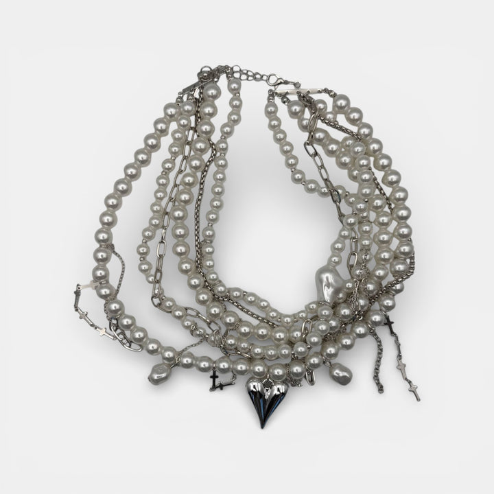 Layered Rebel Parel Ketting