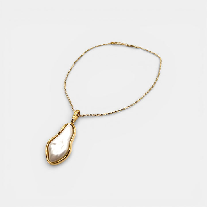 Parel Ketting – 18k Verguld