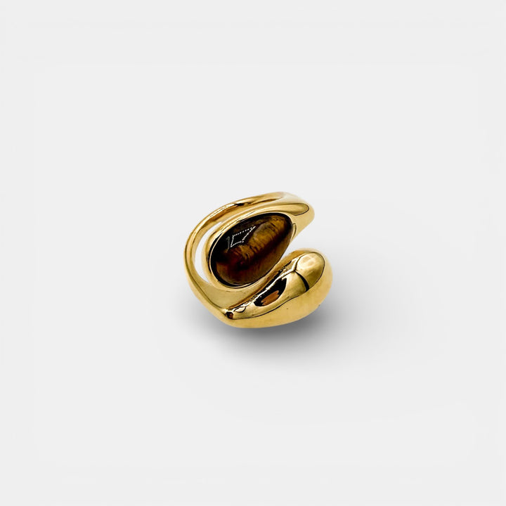 Healing Crystal Ring – 18k Verguld