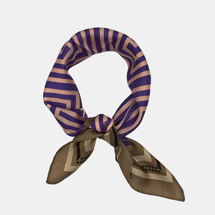 Paarse Streep Print Sjaal