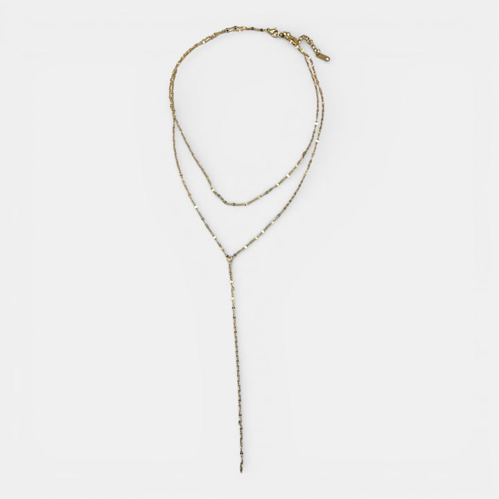Trendy Y-Chain Ketting – 18k Goud Verguld