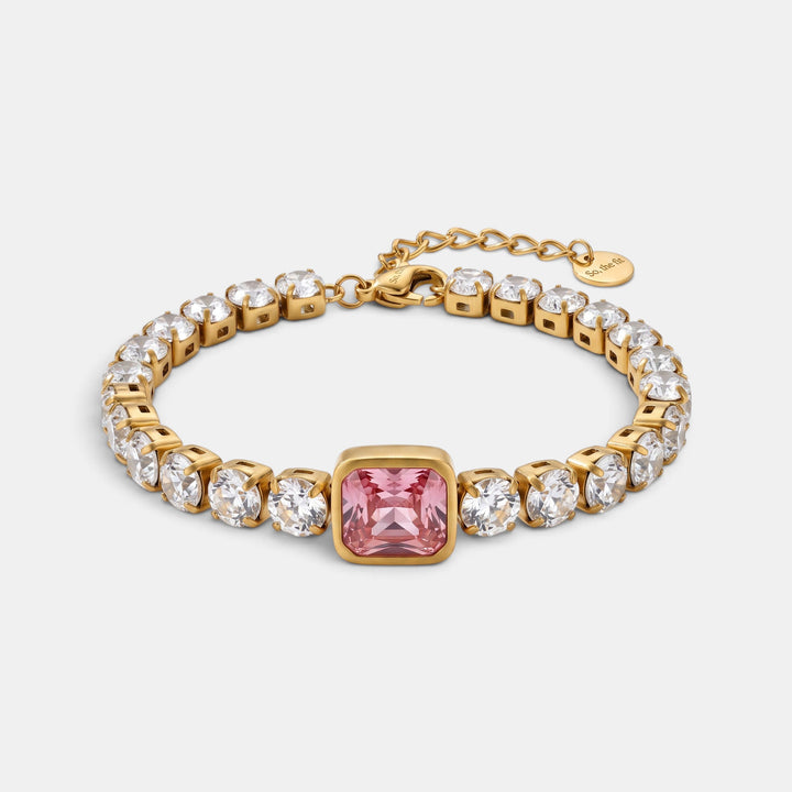 Blush Statement Armband - 18k Goud Verguld