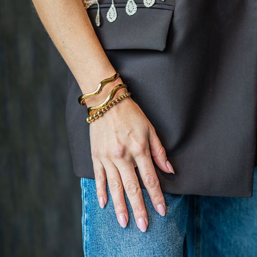 Gradient Statement Armband – 18k Verguld