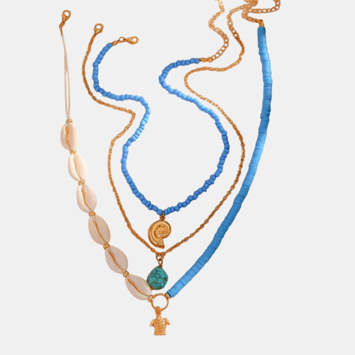 Blue Ocean Shell Ketting