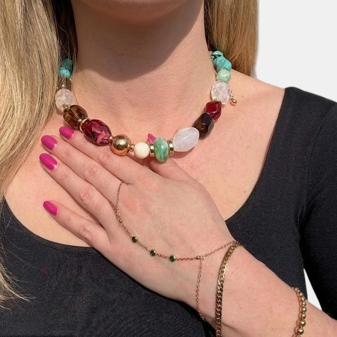 Statement kralen ketting